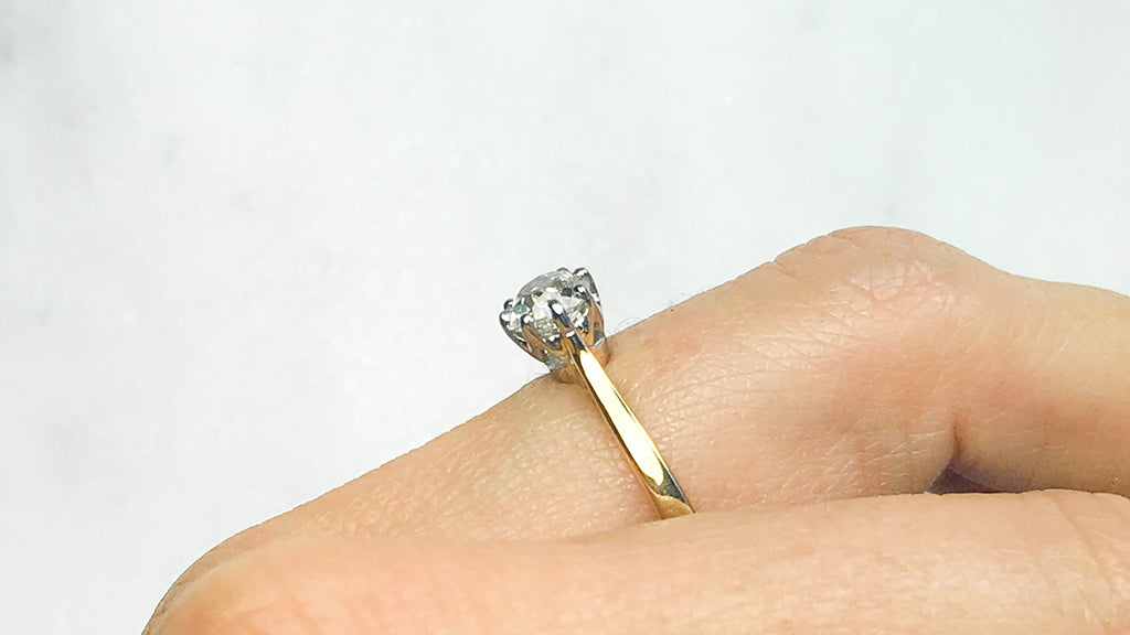 Antique Engagement Old European Cut Bezel Diamond Ring – 23carat