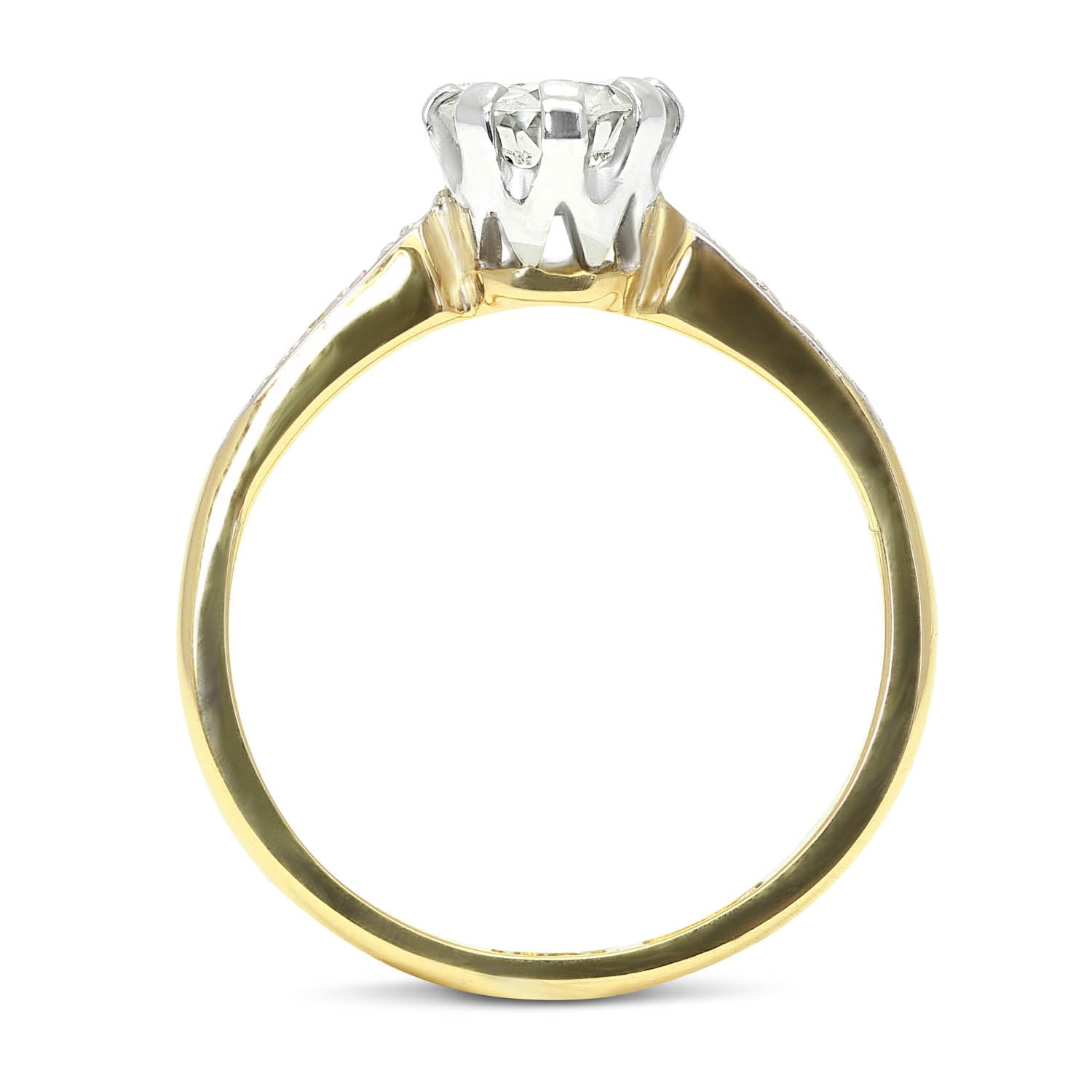 Evelyn 0.50 carat diamond mid-century engagement ring – The Vintage ...