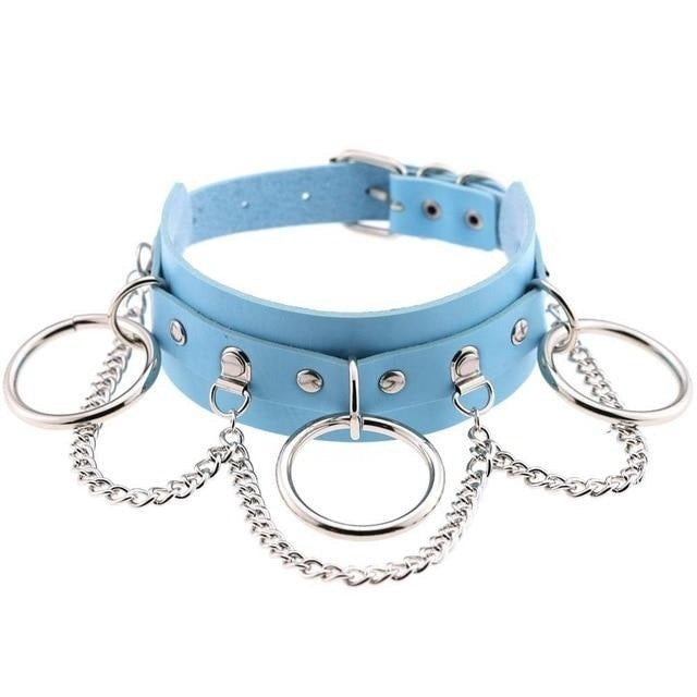 blue choker