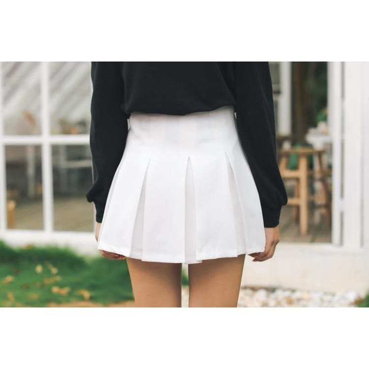 pleated mini skirt qvc