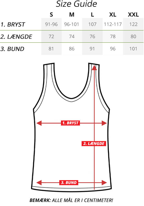 FLEX MUSCLE TANK SIZE GUIDE