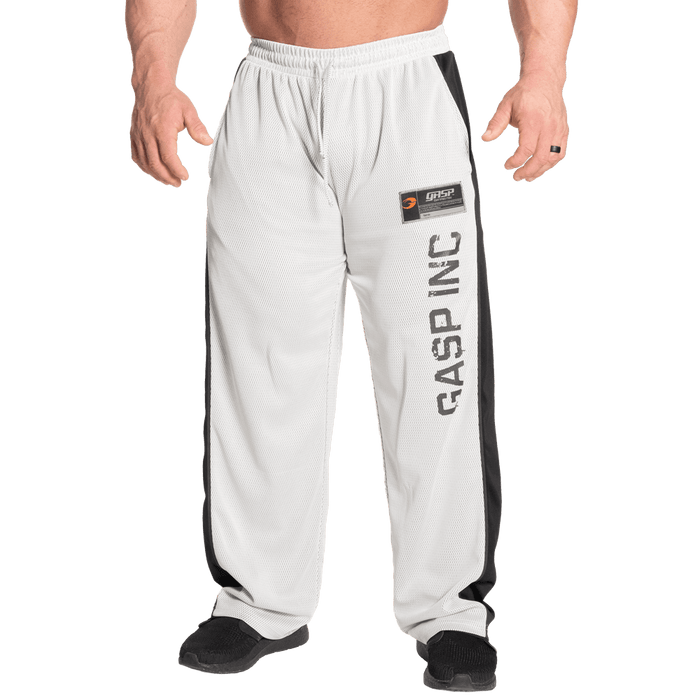 GASP No1 Mesh Pant træningsbukser hvid og grå