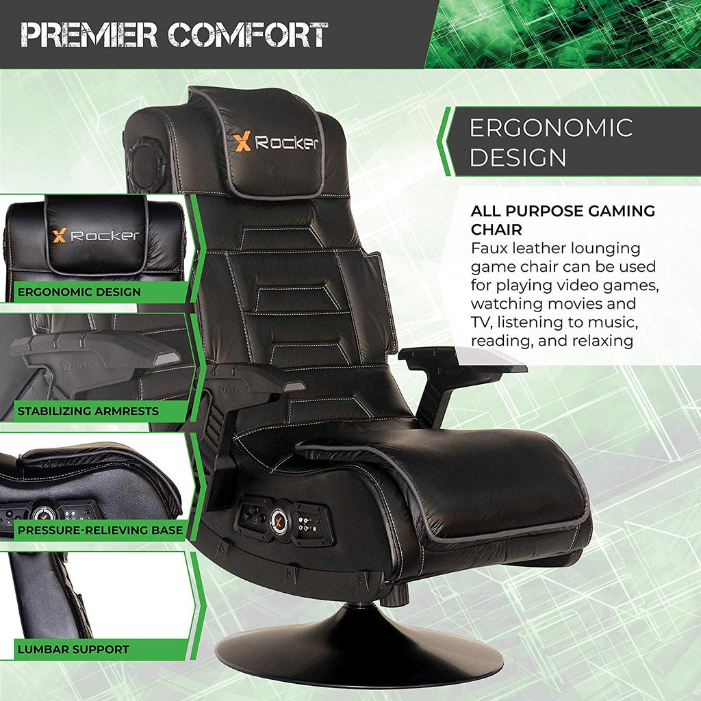 X Rocker 51396 Pro Series Pedestal 2 1 Video Gaming Chair Wireless