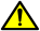 Prop sixty-five warning symbol, yellow triangle with black exclamation point