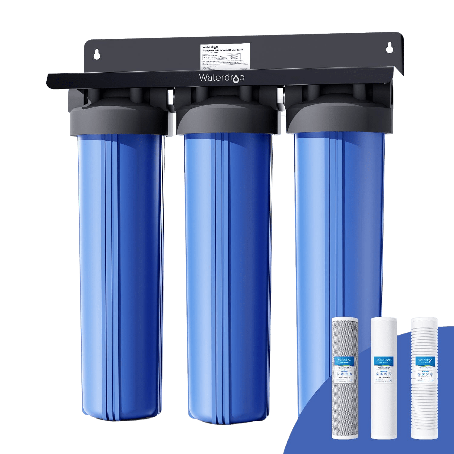 Facon RV Marine Inline Water Filter, 2Packs, Garden Camping Water Hose Filter Accessories, for RV, Motorhome, Marine, Boat, Camper, Trailer, or RV-WF02