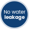 no water leakage