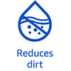 reduces dirt