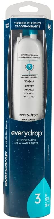 everydrop by Whirlpool Ice and Water Refrigerator Filter 3, EDR3RXD1, Single-Pack