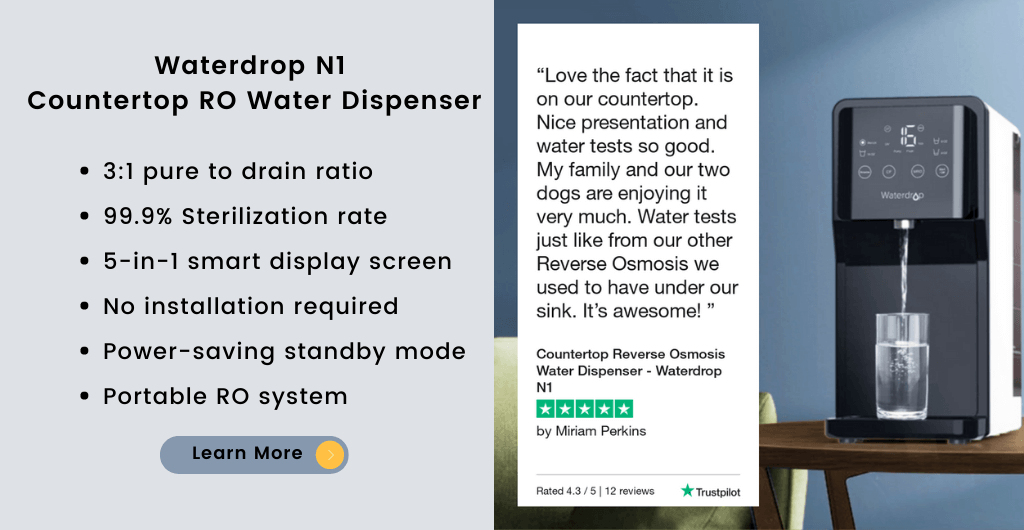waterdrop n1 countertop reverse osmosis system