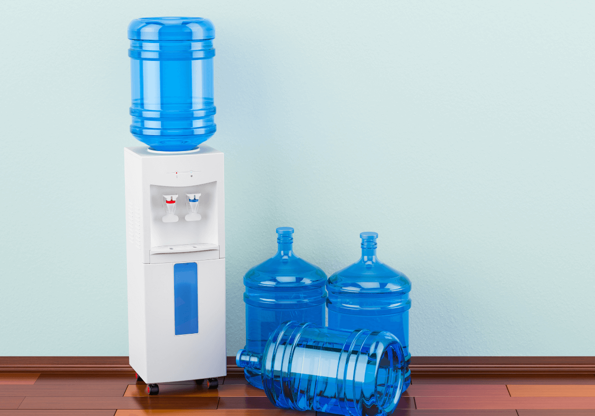 regular water dispenser and bottled water