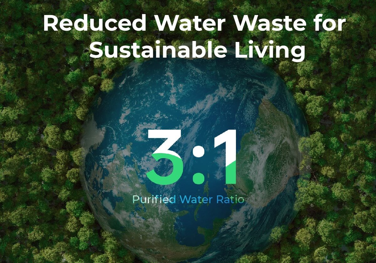 3:1 purified water ratio