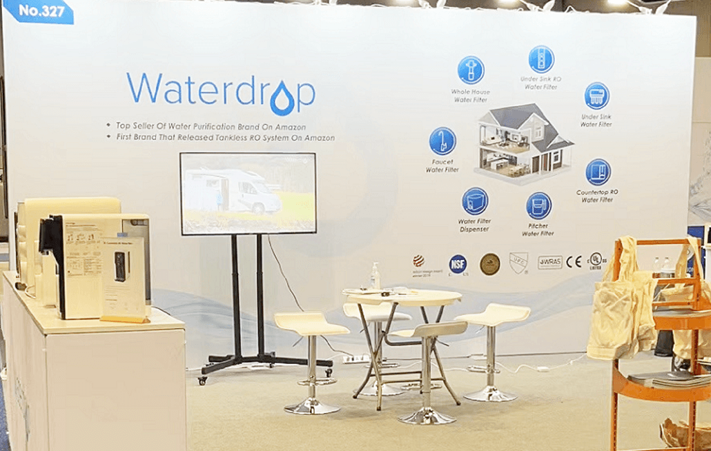 Waterdrop Booth at the WQA Convention and Exposition