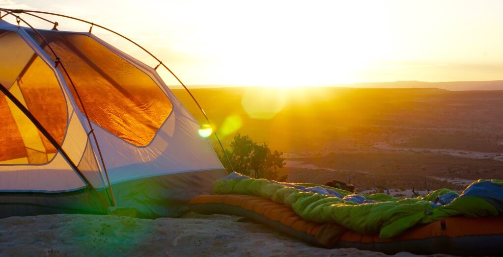 Sleeping bag and tent