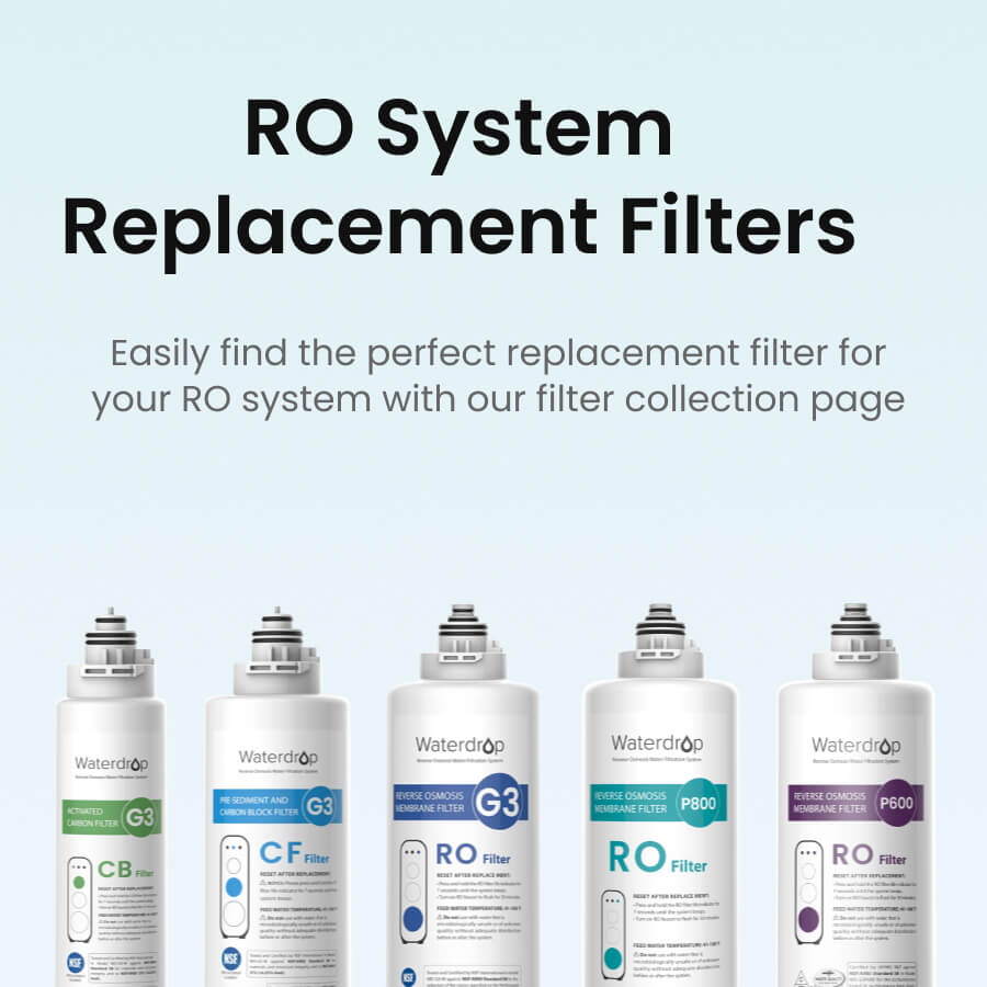 Waterdrop Remineralization Under Sink Water Filtration, 1/4? Quick Connect  Post Filter for RO Reverse Osmosis Filter System, Restore Essential  Minerals, Replacement for WD-G2MNR-W 