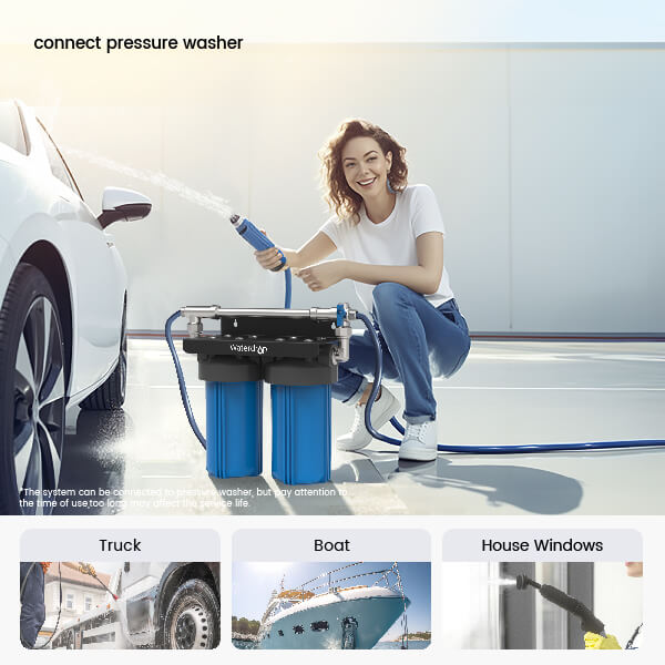 Waterdrop Spotless Car Wash System with Resin, Deionized Water System