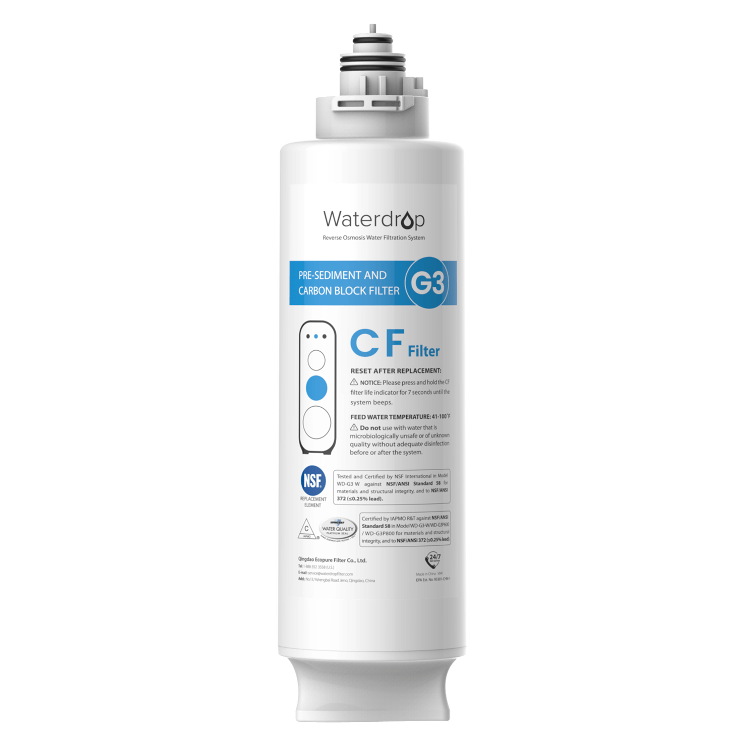 Woder WD-G4-REP Replacement Cartridge Advanced Water Filter