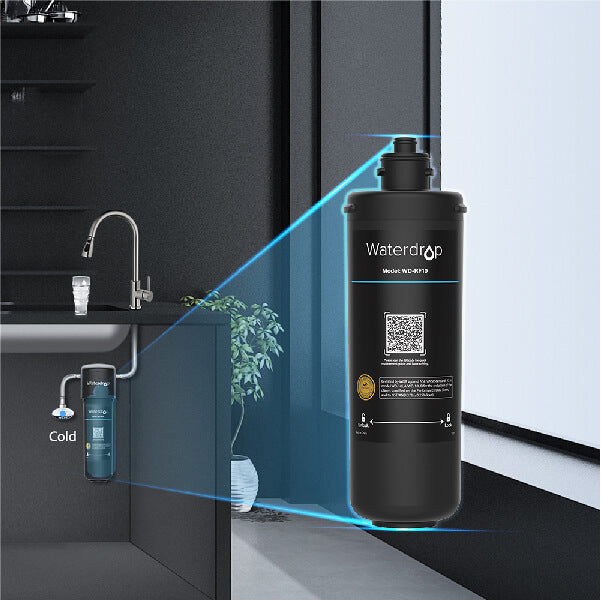 Waterdrop WD-RF10 Under Sink Water Filter, Replacement 10UA Under Counter  Water Filtration System, 8000 Gallons High Capacity 