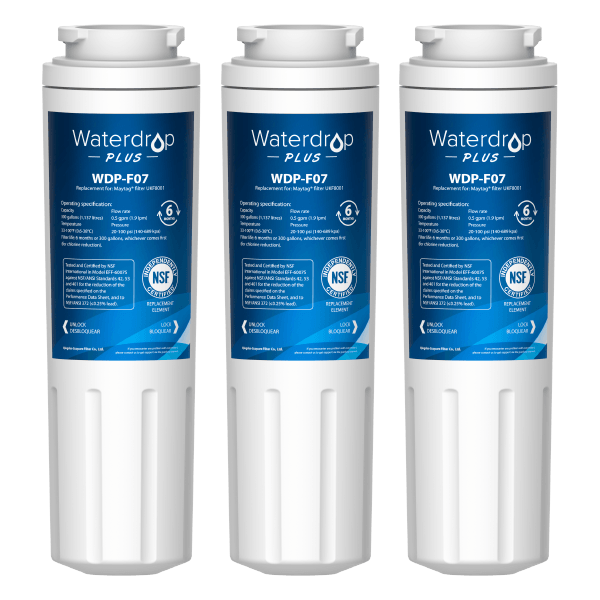 4-Pack Replacement for KitchenAid KFCO22EVBL Refrigerator Water Filter -  Compatible with KitchenAid 4396395 Fridge Water Filter Cartridge