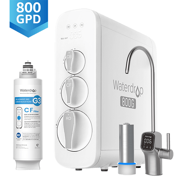 Waterdrop Refurbished G3P800 Reverse Osmosis System, Tankless RO  System,With UV