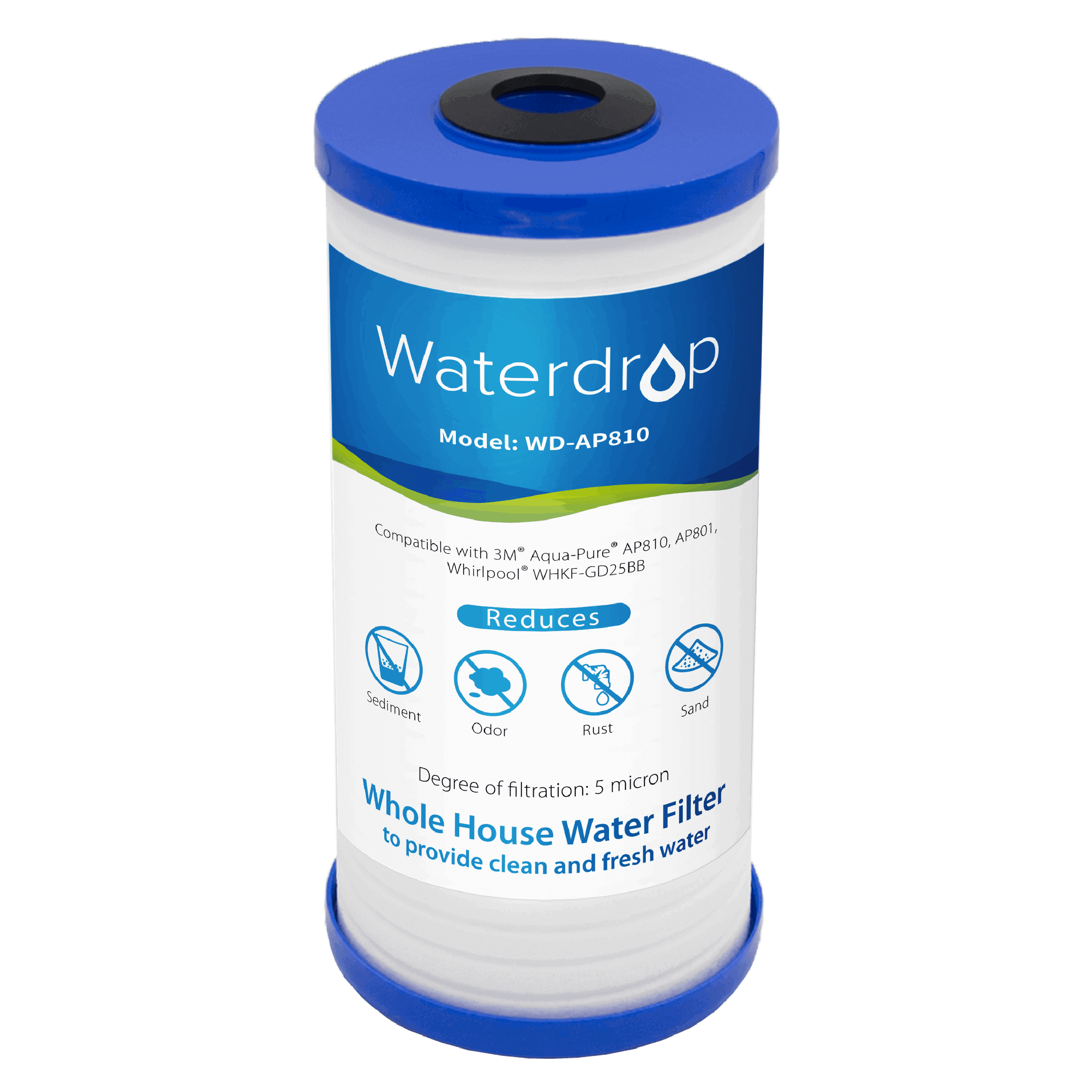 Waterdrop Replacement for 3M™ Aqua-Pure™ AP810 Wholehouse Water Filter