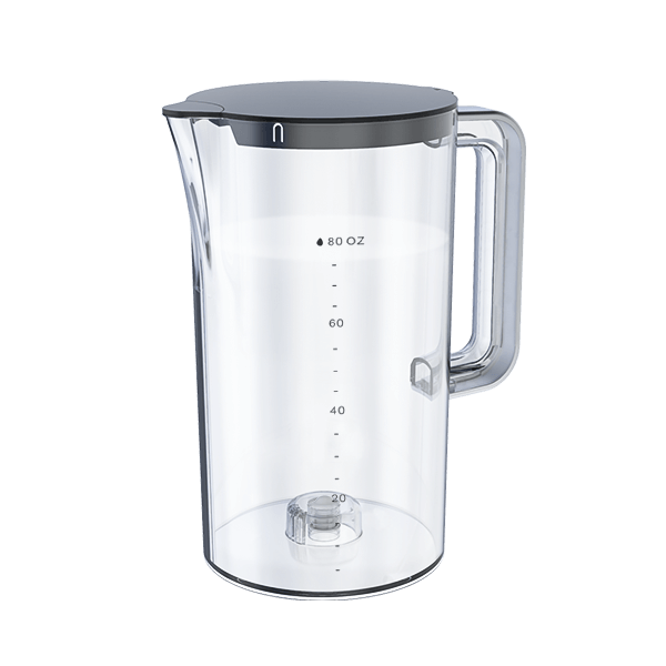 Compact Pitcher with Premium Lid, Plastic Pitcher with Multifunction