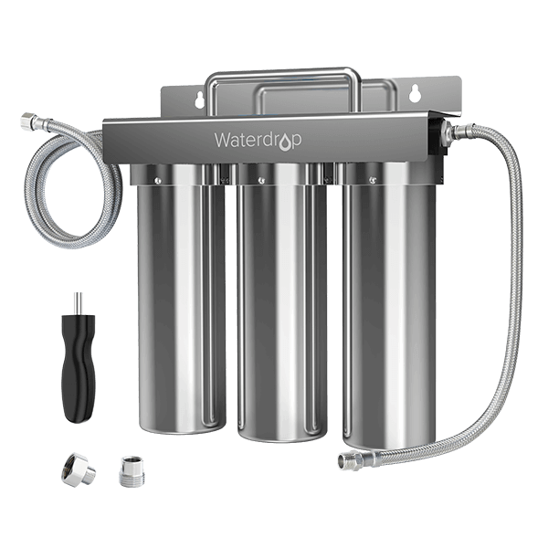 Waterdrop-3-stage Under Sink Ultrafiltration Stainless Steel Water Filter System WD-TST-UF