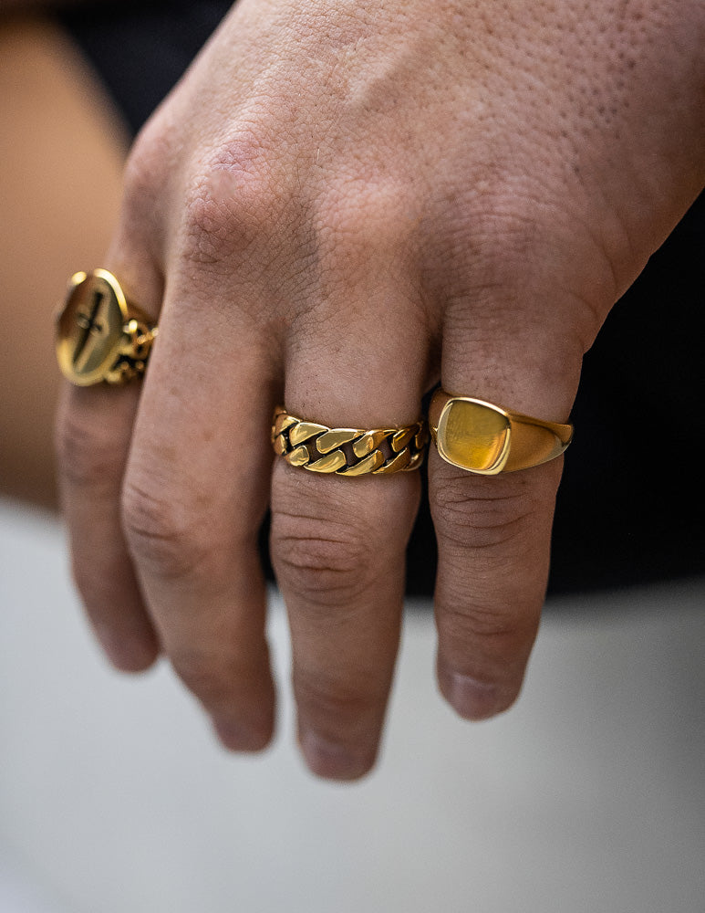 mens rings gold by statement collective