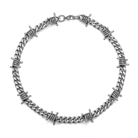 The Anatomy of The Barbed Wire Cuban Link Necklace