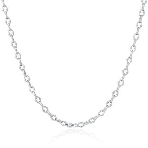 Silver Tone Lock Necklace by Statement Collective