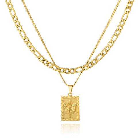 Gold Necklace Set By Statement Collective 18k Gold Range