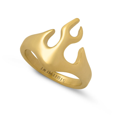 Flame Ring In 18K Gold