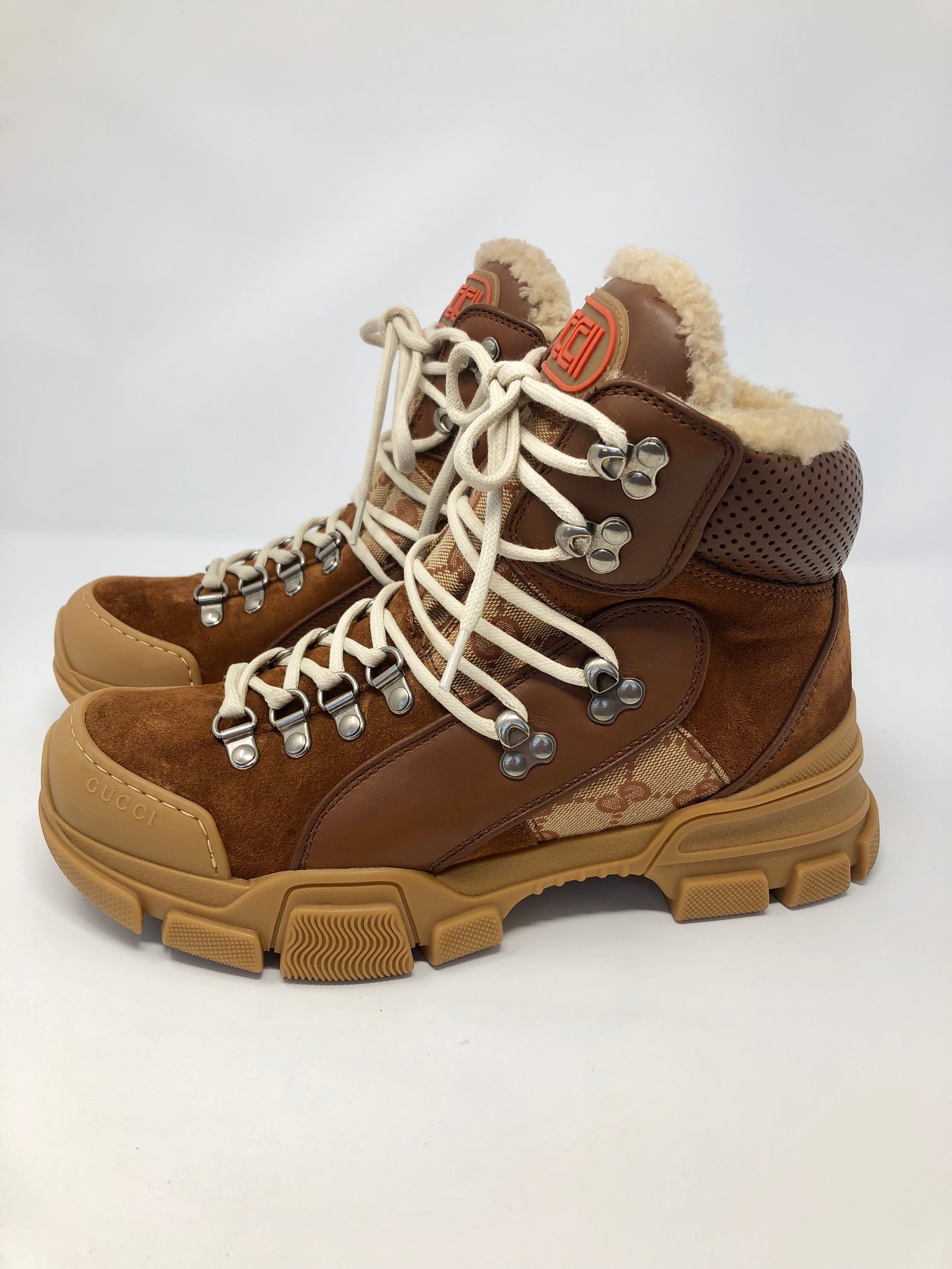 gucci hiking boots women's