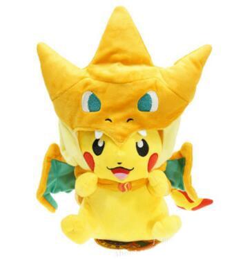 peluche pikachu dracaufeu