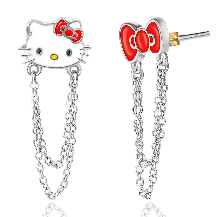 Punk Style Ear Studs Kawaii Kt Cat Chains Earrings Y2k Girls Fashion Stud  Earrings Party Jewelry Gifts - Arts, Crafts & Sewing - Temu