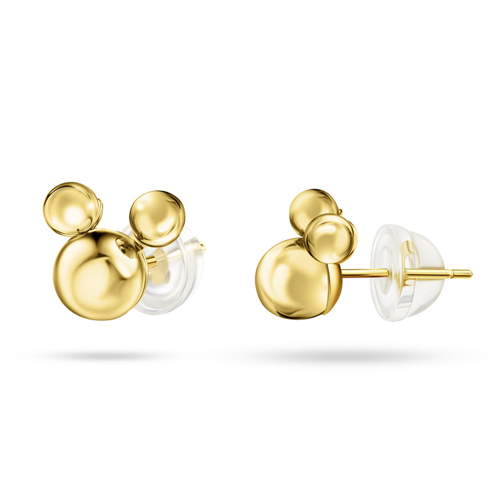 10K Gold Mickey Mouse Inspired Earring-gold Disney Earring-screw Back  Earrings-kids Earrings-mickey and Minnie Kiss Earrings-love Earrings - Etsy