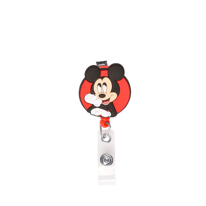 Minnie Mouse Inspired Badge Reel, Castle Badge Reel, Princess Castle Badge Reel, Cute Glitter Badge Reel, Retractable ID Badge Holder