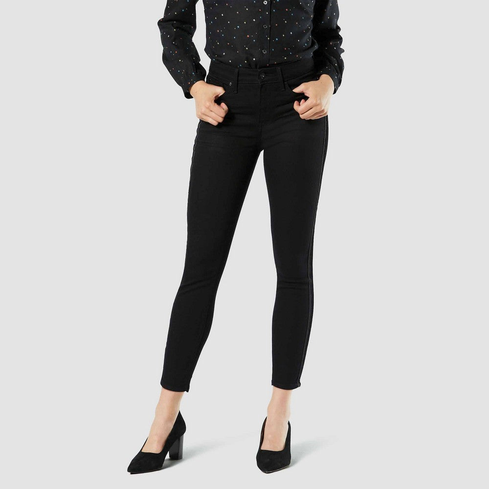 DENIZEN from Levi's Women's High-Rise Ankle Skinny Jeans - Black | eBay