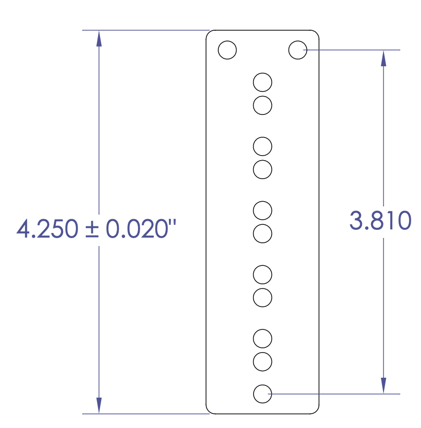 Aguilar AG 5SS-D2 Dimensions