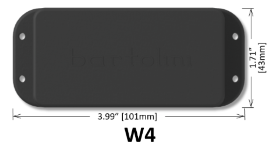 Bartolini W4CBC Dimensions