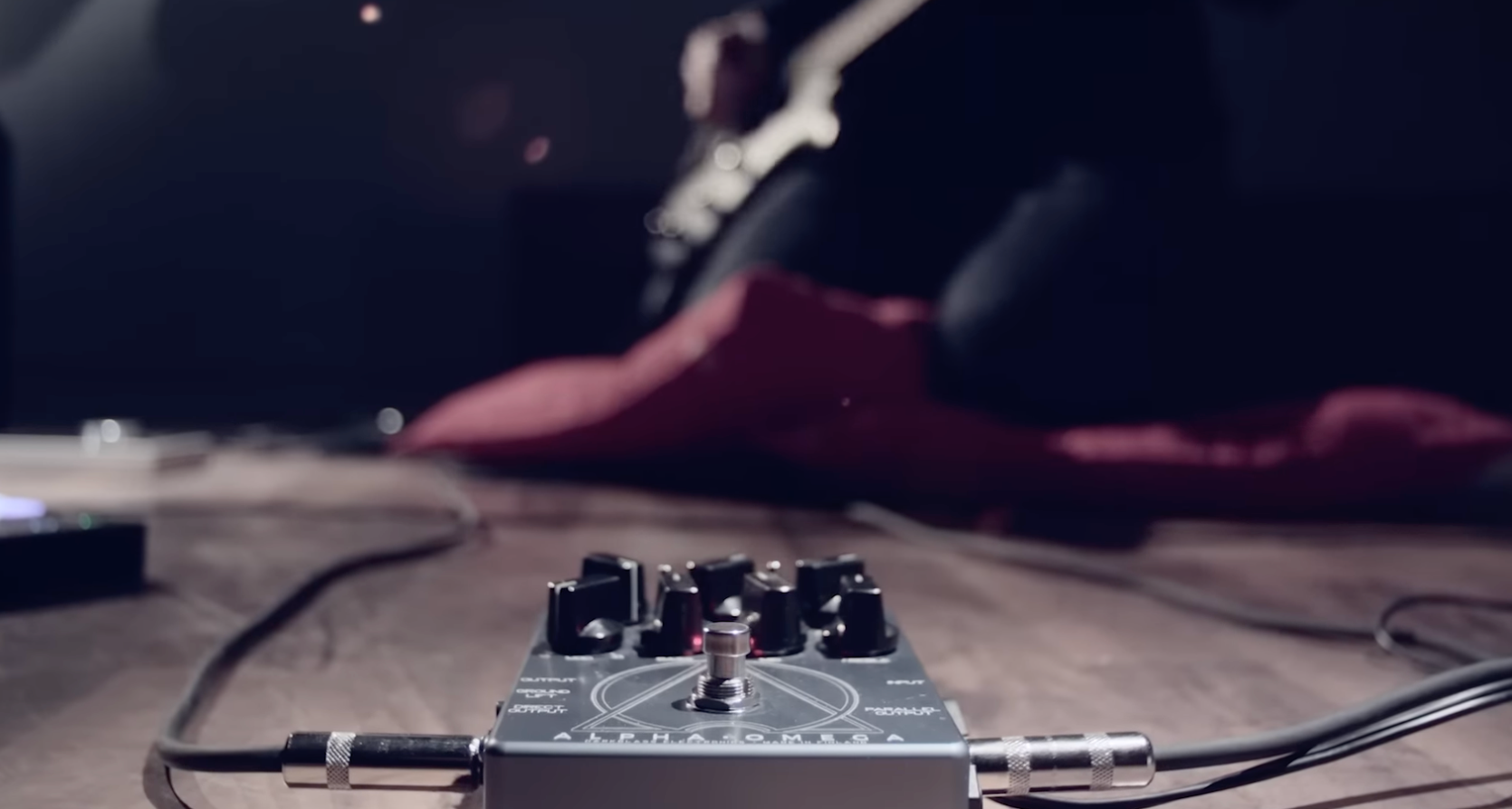 Alpha Omega Distortion Pedal In Use