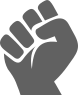 hand protest bullet icon