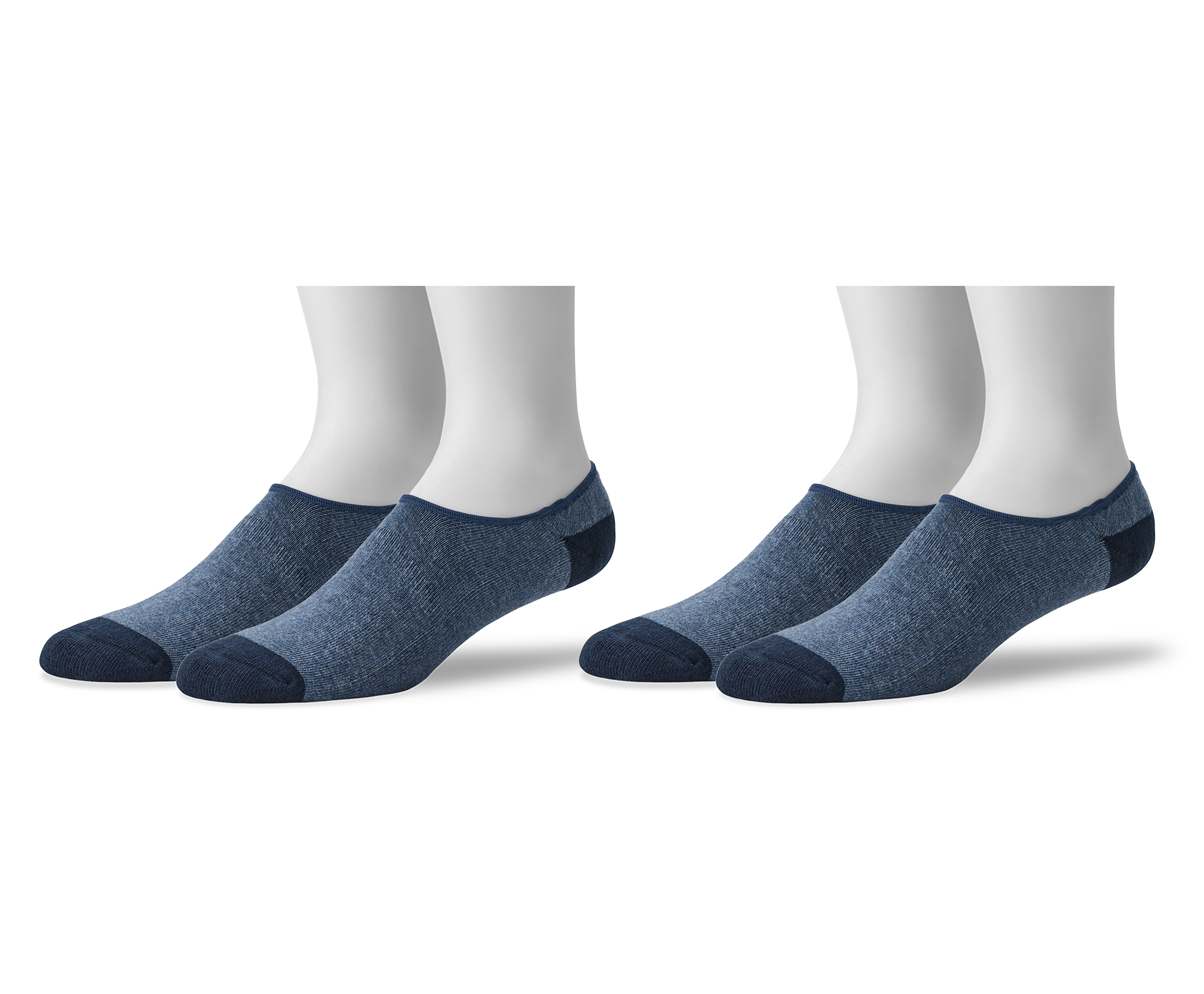 2-Pack Everyday No Show Sock Gulfstream Heather / True Navy