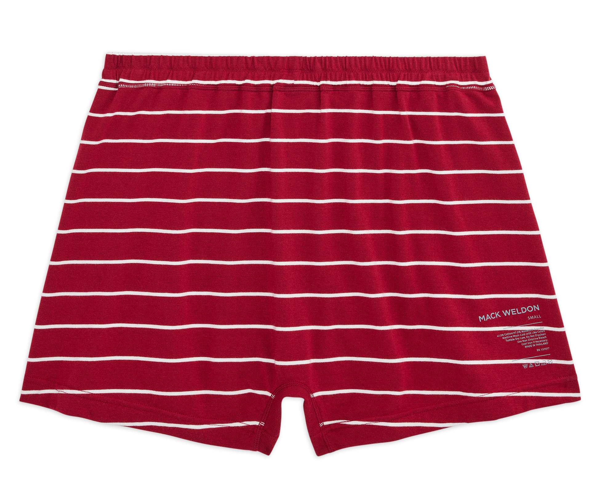 18-Hour Jersey Knit Boxer Crimson Bright White Maritime Stripe