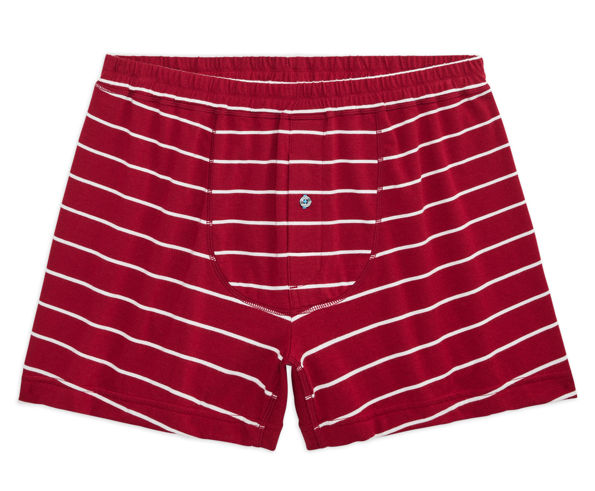 18-Hour Jersey Knit Boxer Crimson Bright White Maritime Stripe