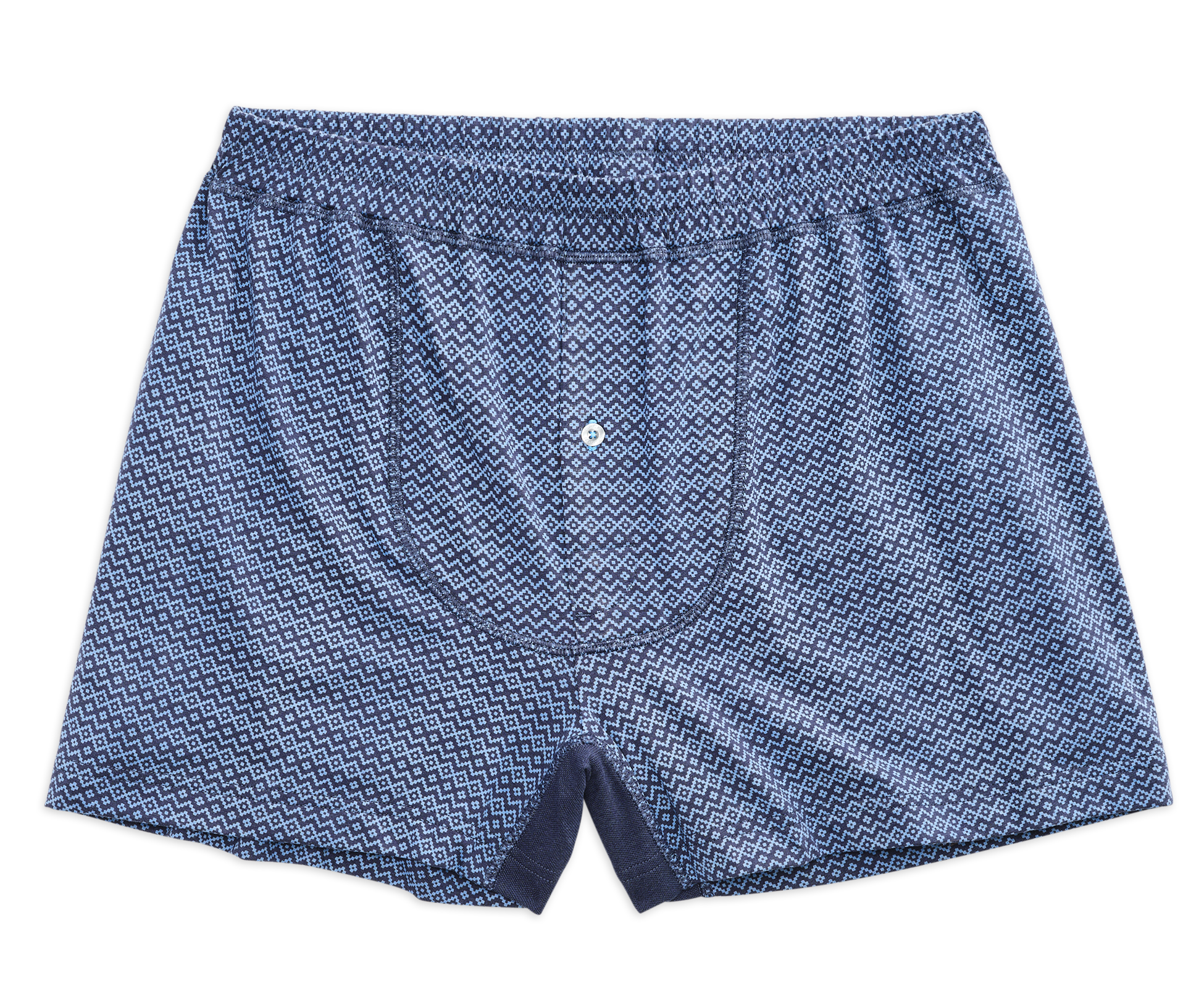 18-Hour Jersey Knit Boxer True Navy Fair Isle