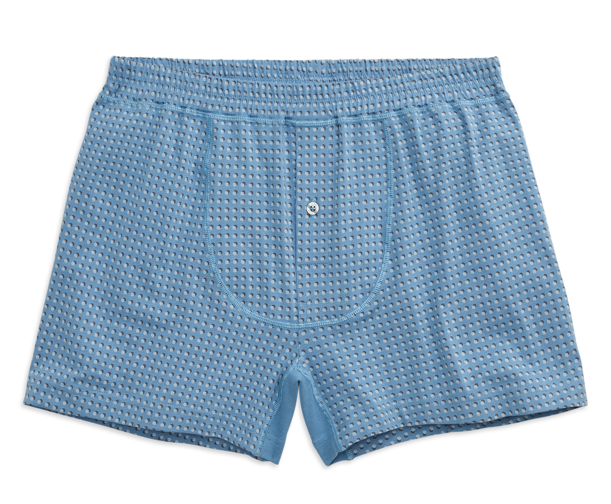 18-Hour Jersey Knit Boxer Chambray Shadow Dot