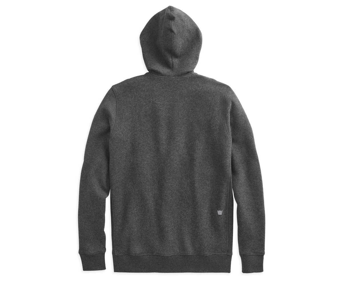 Ace Full-Zip Hooded Sweatshirt Charcoal Heather – Mack Weldon