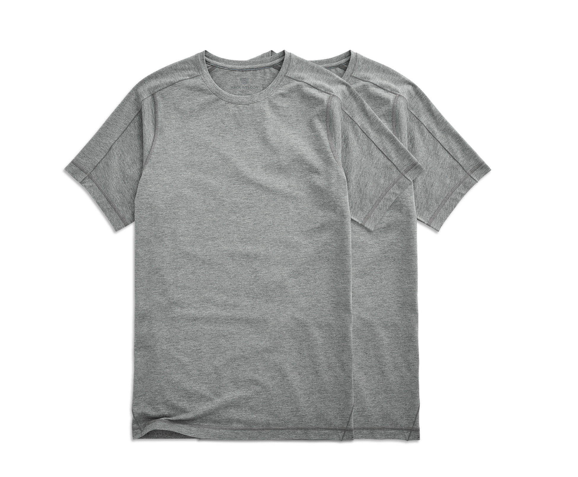 2-Pack 18-Hour Jersey Crew Neck Undershirt Grey Heather