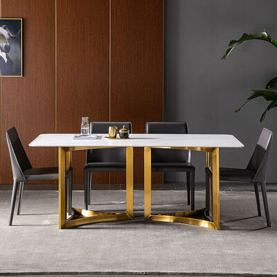 stone top dining table set