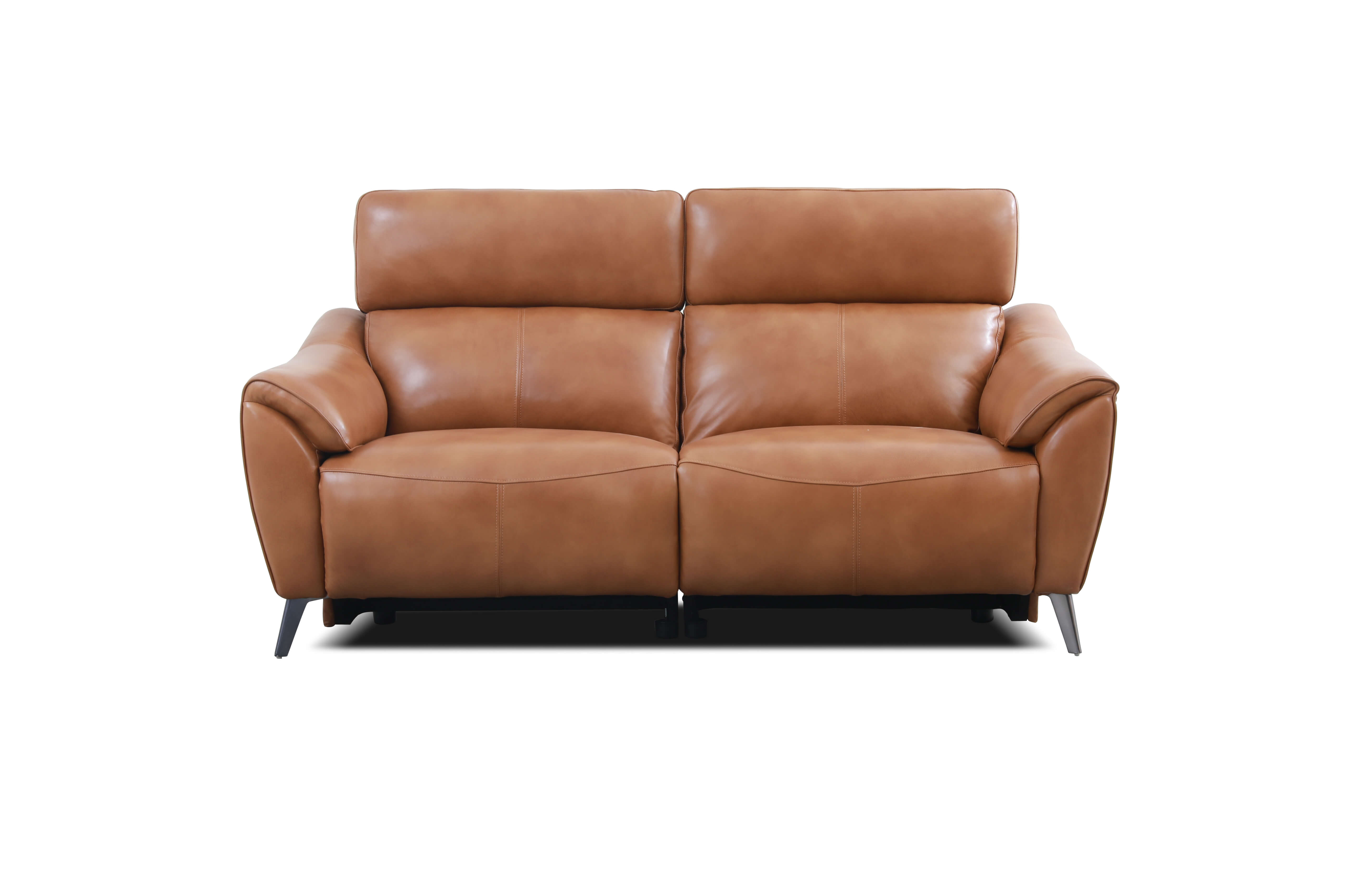 real leather power reclining sofa